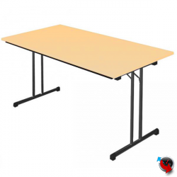 Klapptisch Ahorn 1400 x 800 mm --Gestell schwarz - Lieferzeit ca. 6-8 Wochen ! 